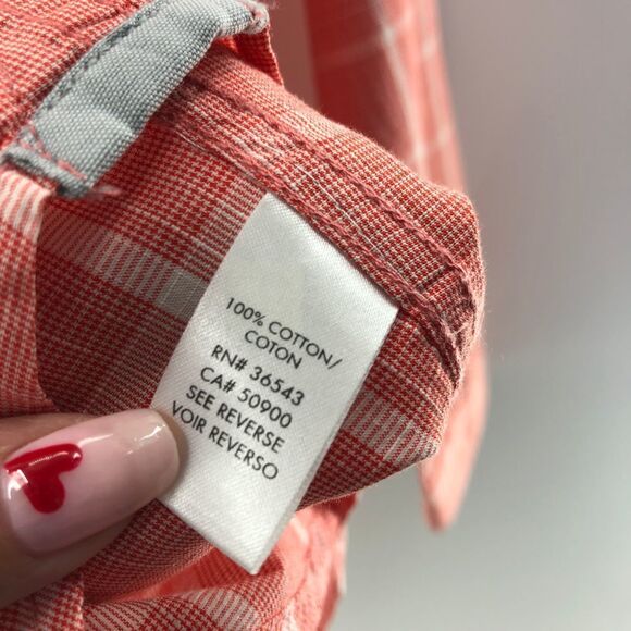 Calvin Klein Body Fit Red Plaid Shirt Large‎ - Picture 4 of 6
